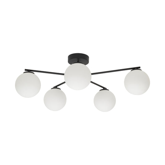 ELTON Black Scandinavian Ceiling Lamp for Living Room, Bedroom & Hallway - AURABAGS SHOP