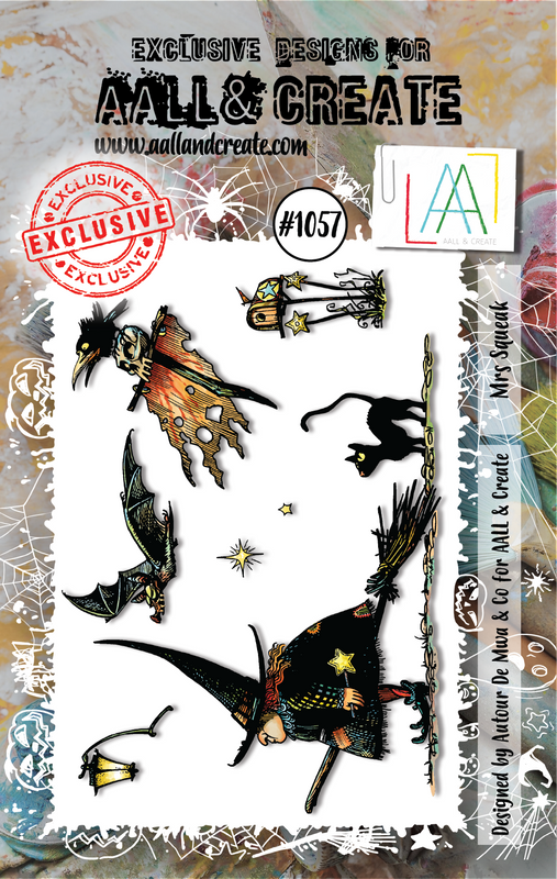 AALL and Create #1057 - A7 Stamp Set - Mrs Squeak