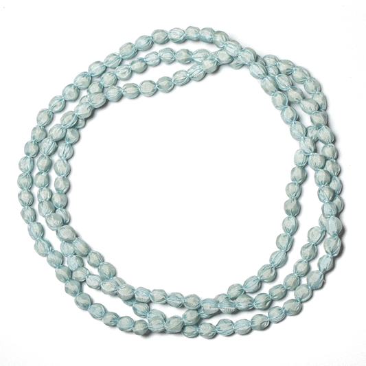 Extra Long Fabric Ball Necklace