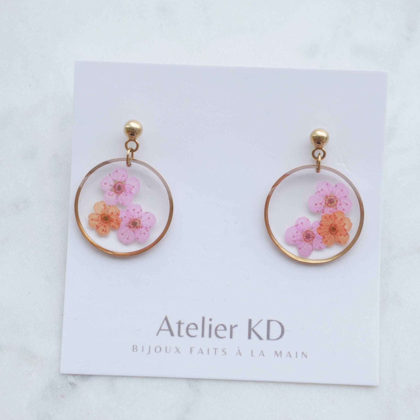 Edition Spéciale - Boucles d'oreilles duo Sofia - rond