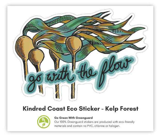 GO WITH THE FLOW Eco Vinyl Stickers