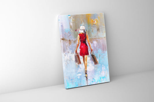Wandbild-Modedame-Leinwanddruck