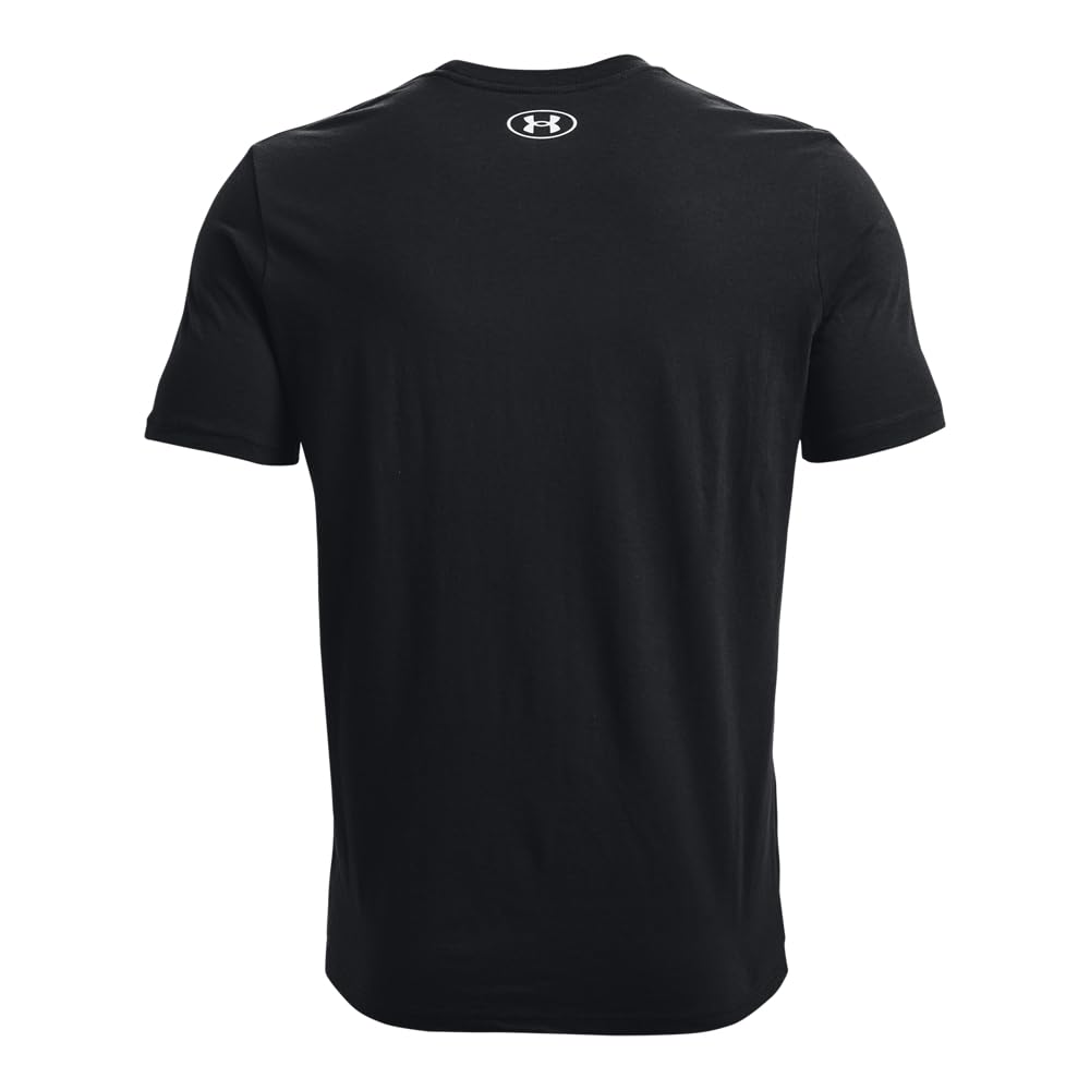 Under Armour Men's Sportstyle Logo Short Sleeve T Shirt, (001) Black / / White, Large 🍁 All In One Marketplace Canada