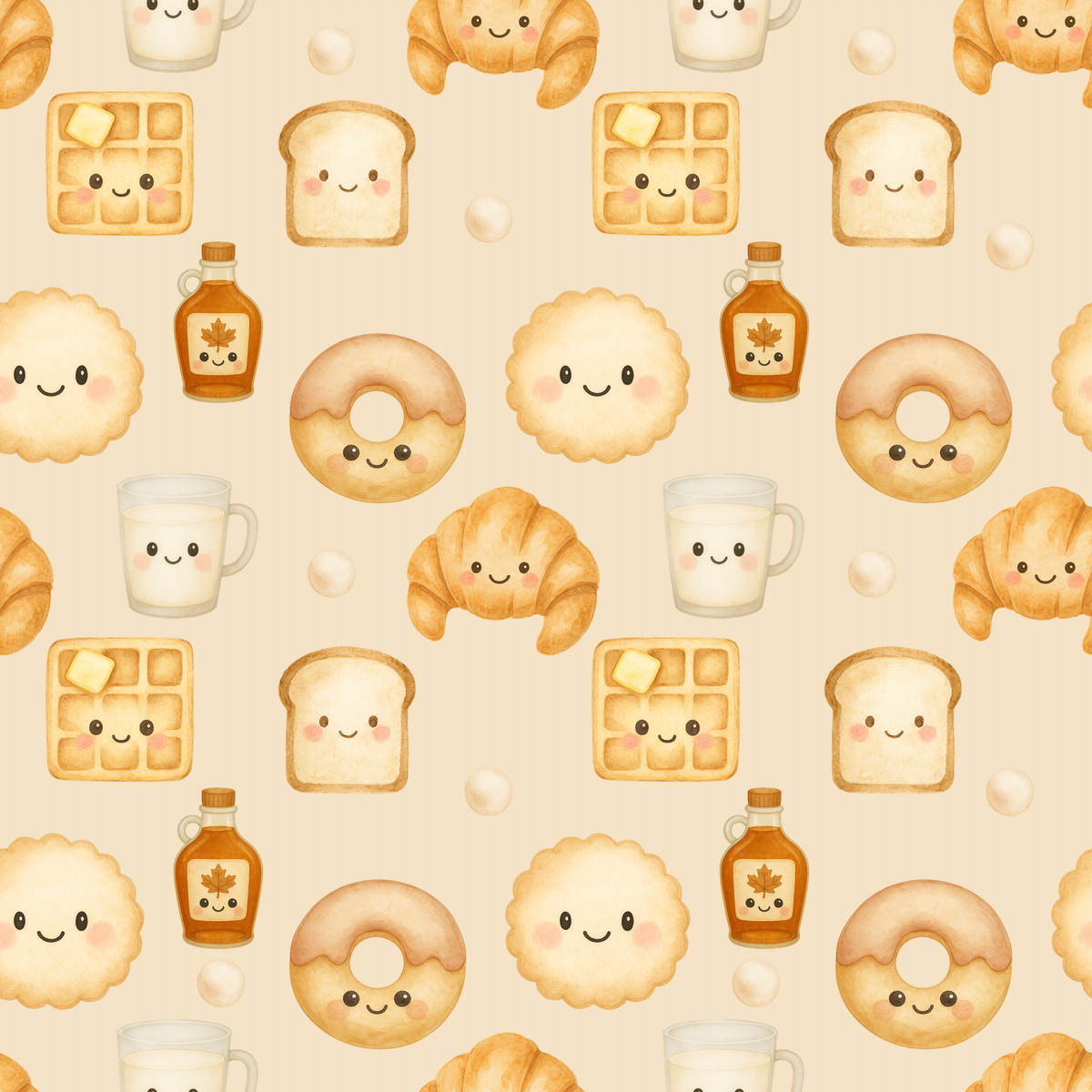 Couverture minky petit déjeuner Canadien 🧇 géante