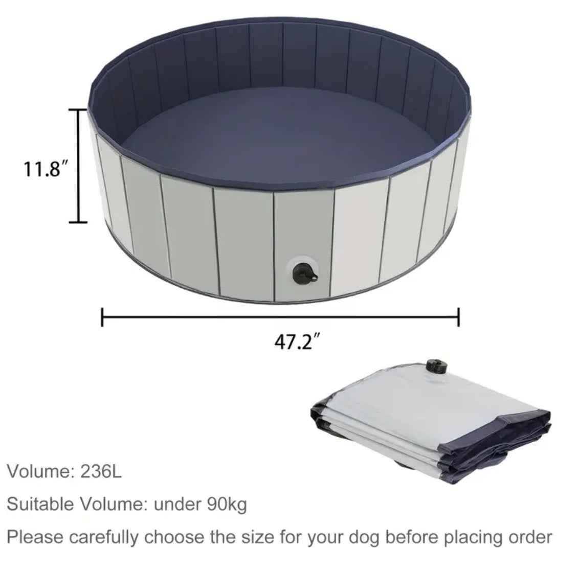 Collapsible Dog Pool | Portable Dog Pool