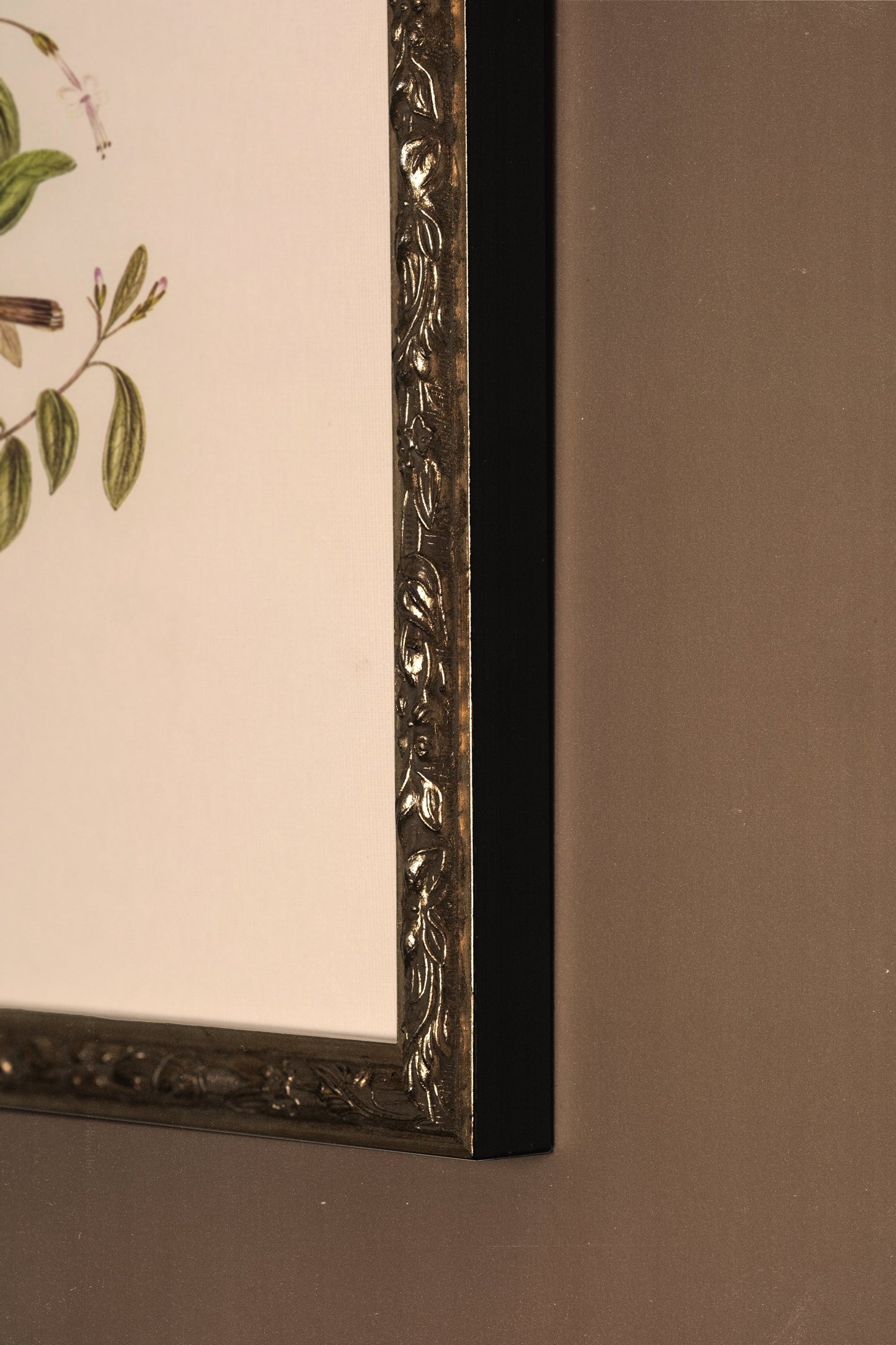 ÉVEIL PRINTANIER, CADRE VINTAGE ARGENT