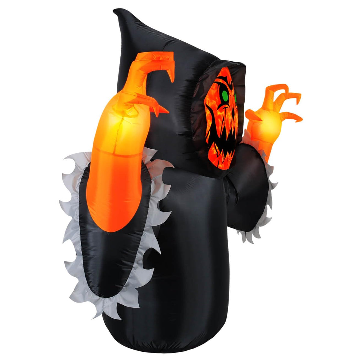 Occasions Halloween 7 Foot Inflatable Pumpkin Reaper with Swirling Lights