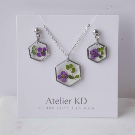 Parure Chloé avec Allyssum - Hexa