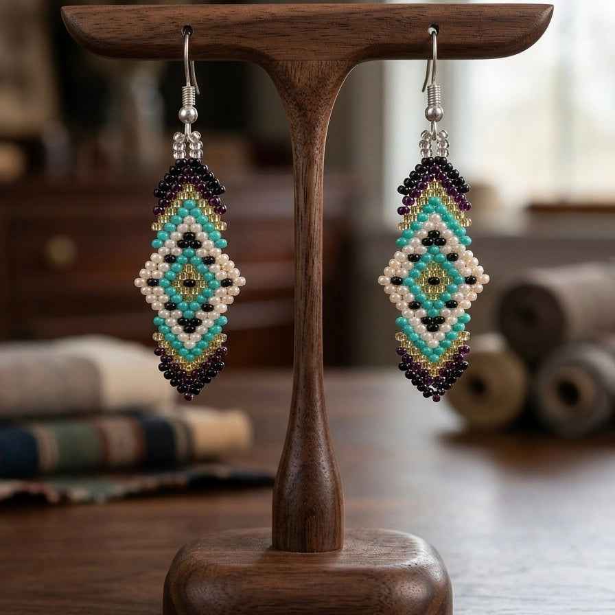 Soul Feather Earrings turquoise