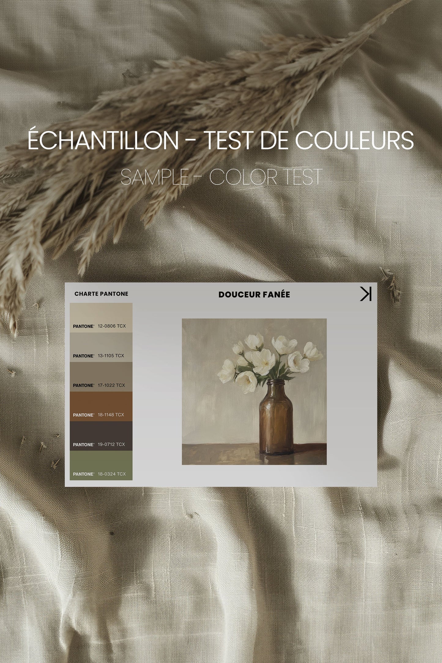 VERWELKTE SÜßE, Werk auf gespannter Leinwand