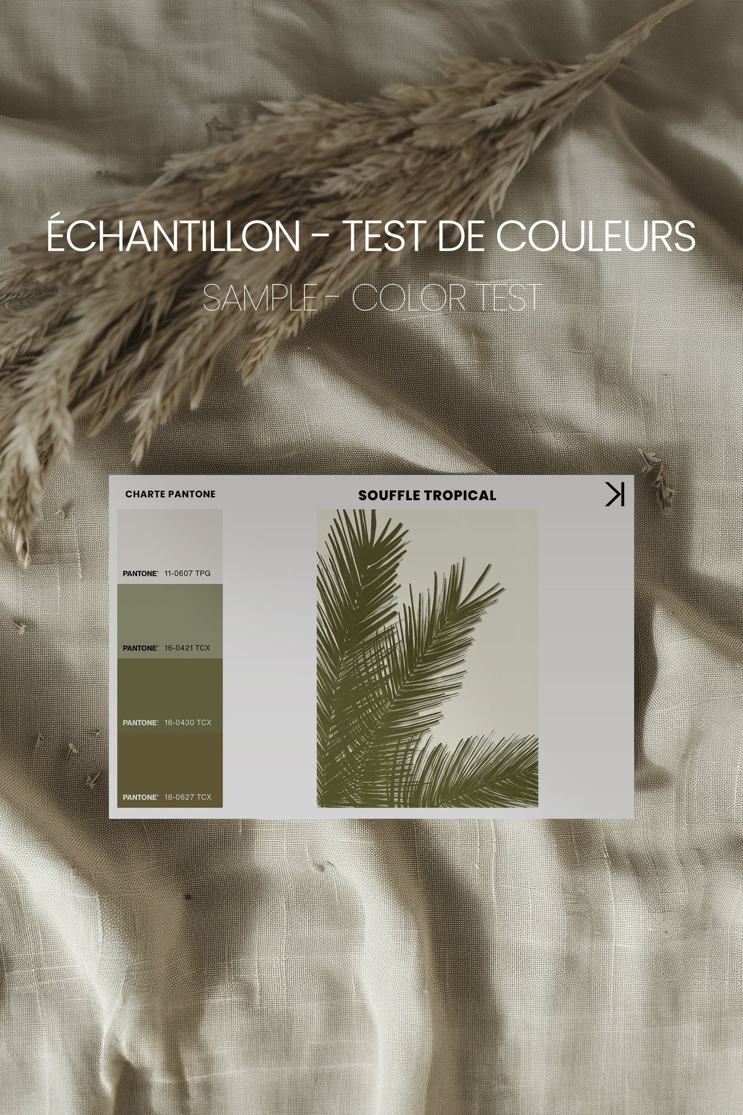 SOUFFLÉ TROPICAL, Werk auf gespannter Leinwand