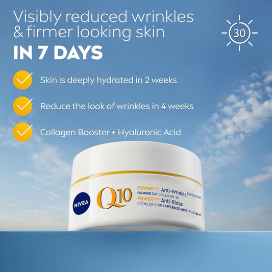 NIVEA Q10 Power Anti-Wrinkle Firming Day Cream with SPF30 | Anti-Aging face cream 50mL 🍁 All In One Marketplace Canada