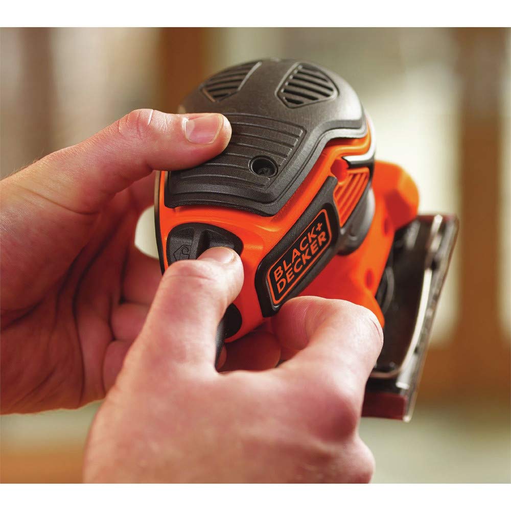 BLACK+DECKER 2.0 Amp Electric 1/4 Sheet Orbit Sander (BDEQS300) ๐ All In One Marketplace Canada