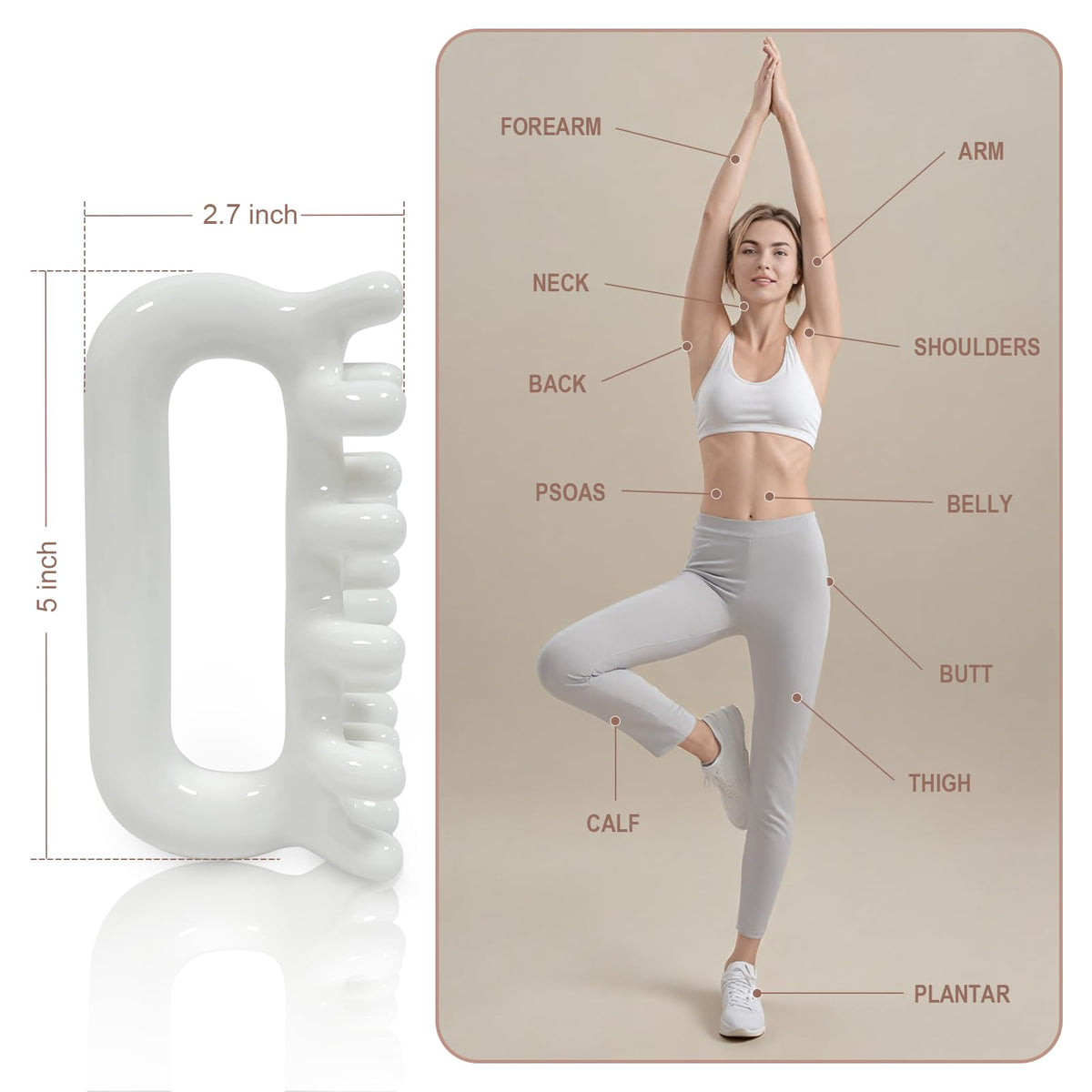 VEMOKY Fascia Massage Tool Trigger Point Massage Tools Anti Blaster for Cellulite Massager Tool Reaching Deep Myofascial Tissue Throughout The Body Release Muscle Knot Reduction Cellulite š All In One Marketplace Canada