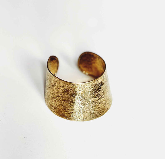 Gold Coloured Wide Bangle