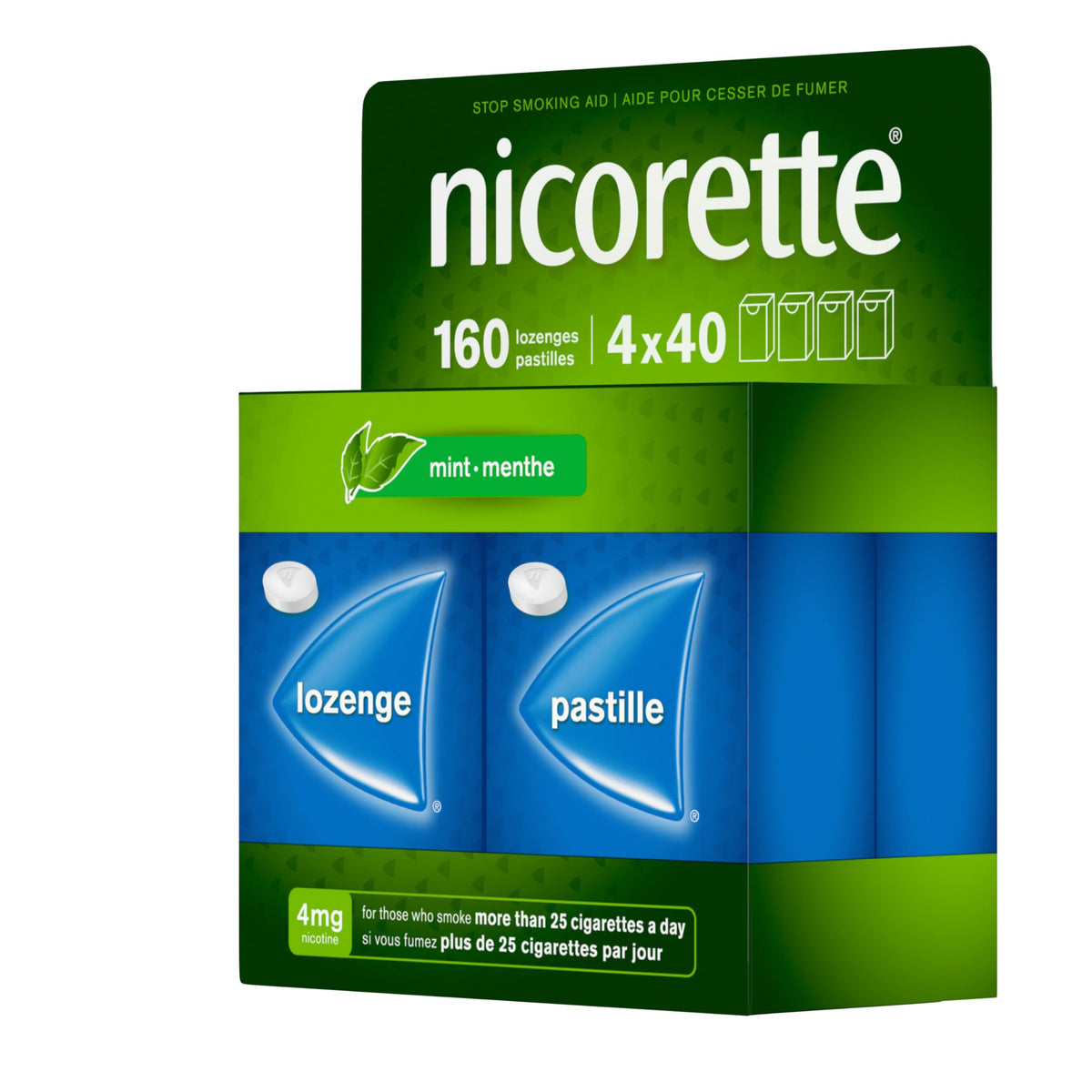 Nicorette 4mg Mint Nicotine Lozenges โ Quit Smoking Aid, 160 Count ๐ All In One Marketplace Canada