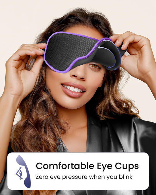 WAOAW Sleep Mask for Men Women: Blackout Eye Masks for Sleep - 3D Breathable Soft Comfortable Eye Mask for Travel - Adjustable Light Blocking Night Masks for Sleeping ๐ All In One Marketplace Canada
