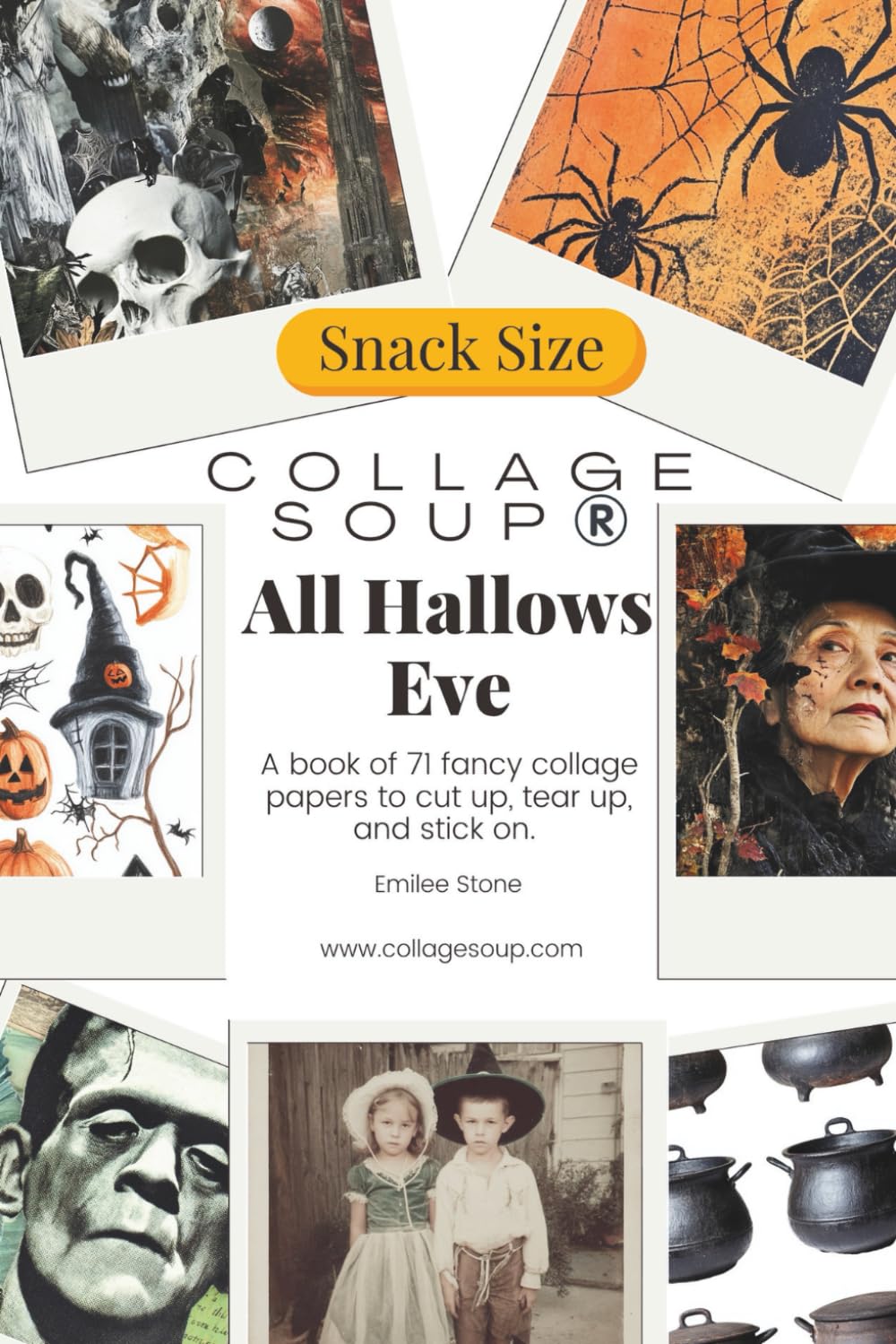 Collage Soup - All Hallows Eve – A Moody, Feminine Take on Spooky Season: Halloween fodder to cut up, tear up & stick on for collage, mixed media, art and journaling