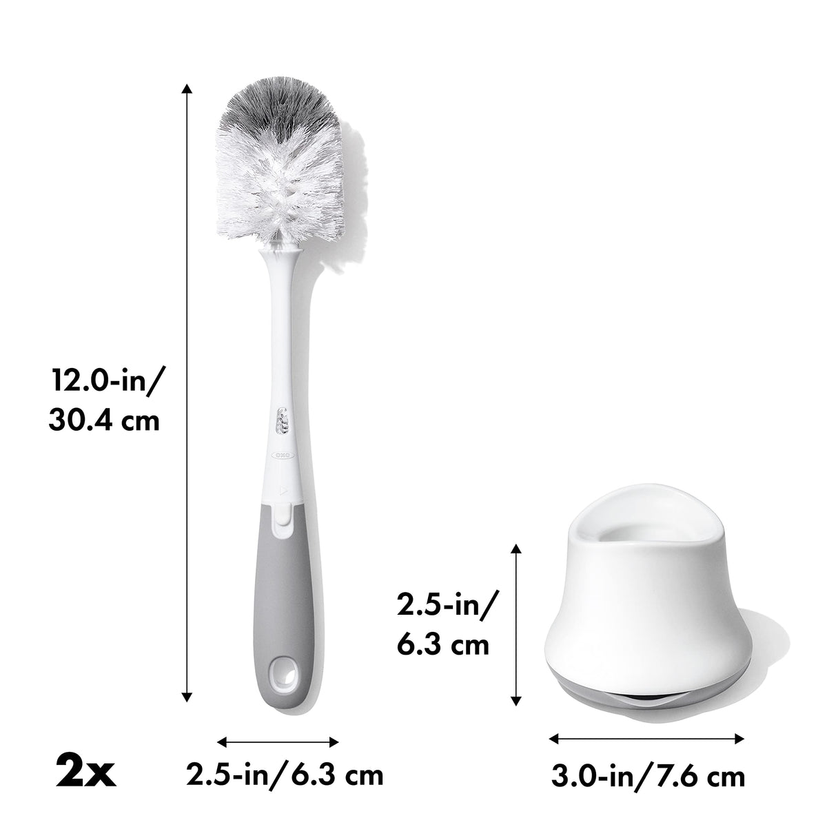 OXO Tot Bottle Brush with Nipple Cleaner and Stand โ Gray, 2-Pack ๐ All In One Marketplace Canada