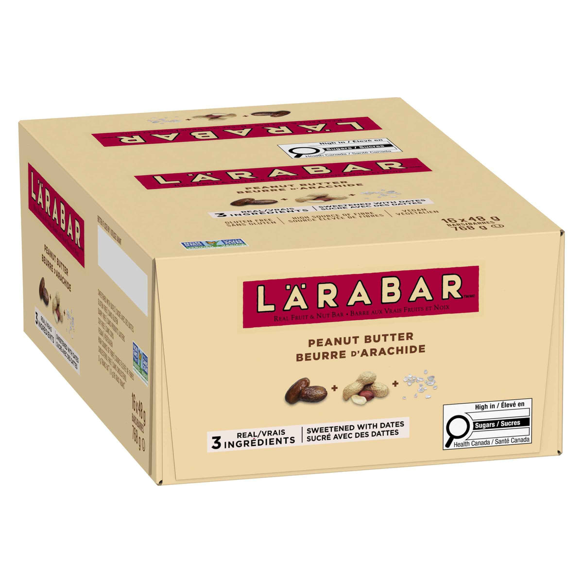 LÄRABAR Peanut Butter, Fruit and Nut Energy Bar, Pack of 16 Bars, Gluten Free, Vegan, Family Pack, Snack Bars 🍁 All In One Marketplace Canada