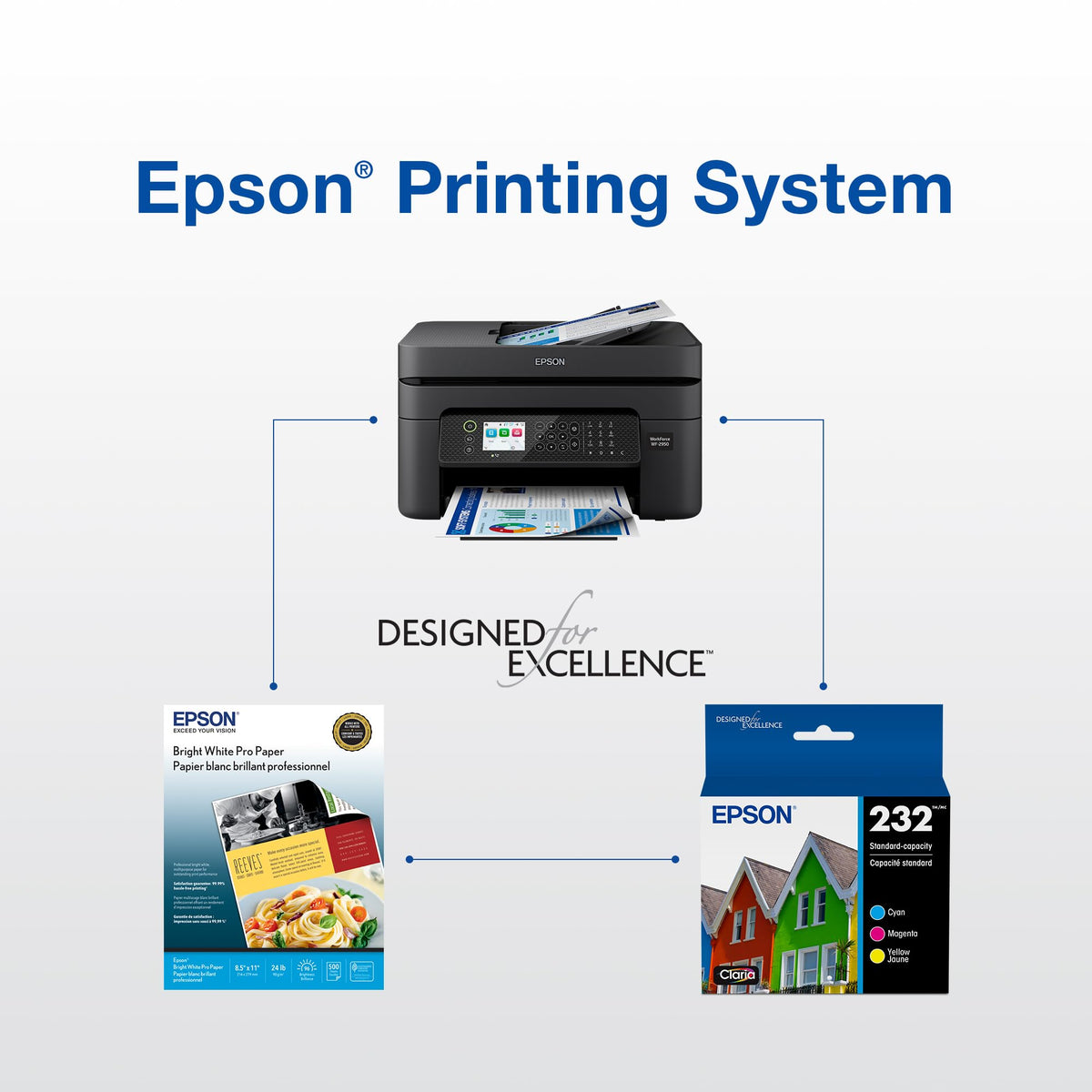 Epson 232 Genuine Ink Cartridge XL Black and Standard Color Combo Pack ๐ All In One Marketplace Canada