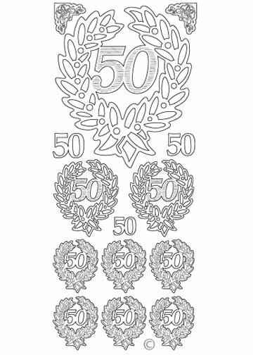 Deco Stickers - 50th Anniversary