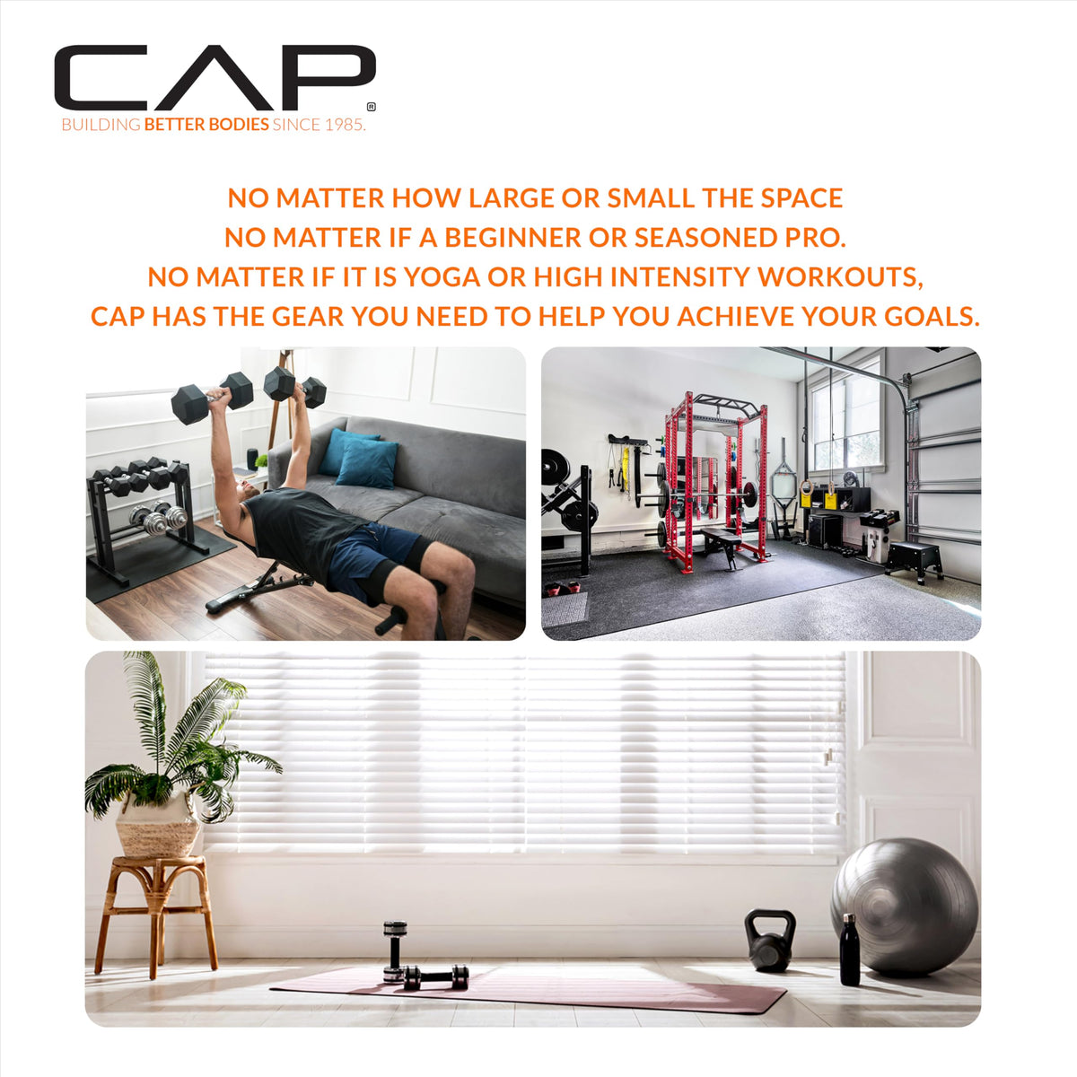 CAP Barbell 10 lb Rubber Coated Hex Dumbbell 🍁 All In One Marketplace Canada