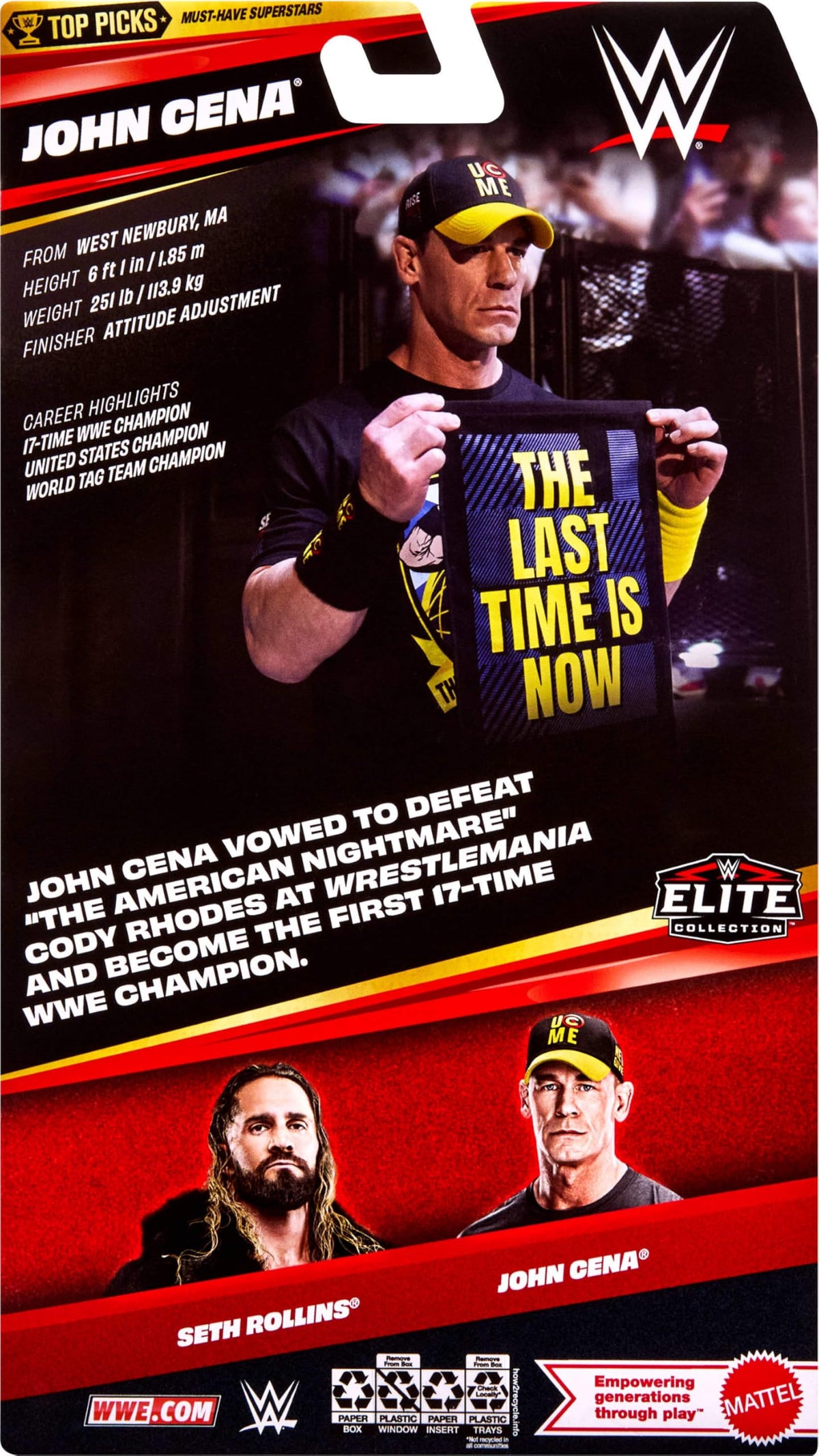 Mattel WWE Elite Collection Top Picks John Cena Action Figure ๐ All In One Marketplace Canada