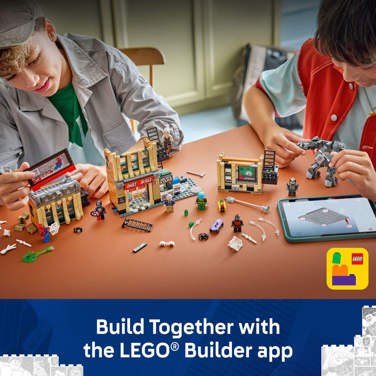 LEGO Marvel Spider-Man vs. Mysterio: The Daily Bugle Building Toy - Pretend Play Set with 7 Minifigures & Rhino Mech - Super Hero Toy for Boys & Girls, Ages 10+ - Gift Idea for Birthdays - 76342 ๐ All In One Marketplace Canada