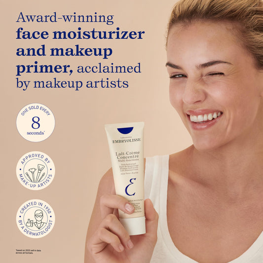 Embryolisse Lait-Crème Concentré, Multifunction Daily Moisturizer, Primer, and Makeup Remover, Suitable for All Skin Types. French Face Cream With Shea Butter & Aloe Vera - 30ml 🍁 All In One Marketplace Canada
