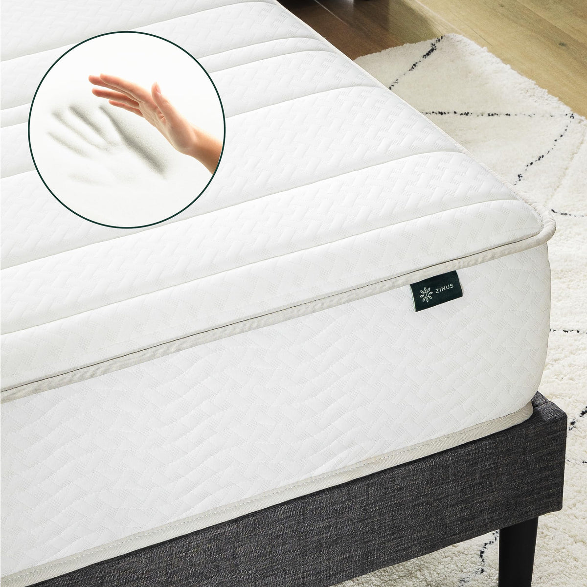 Zinus Full Mattress - 6 Inch Foam and Spring Hybrid Mattress, Affordable Mattress, CertiPUR-US Certified Foam with Pressure Relief, Mattress in a Box, 10-Year Warranty, Full Size 🍁 All In One Marketplace Canada