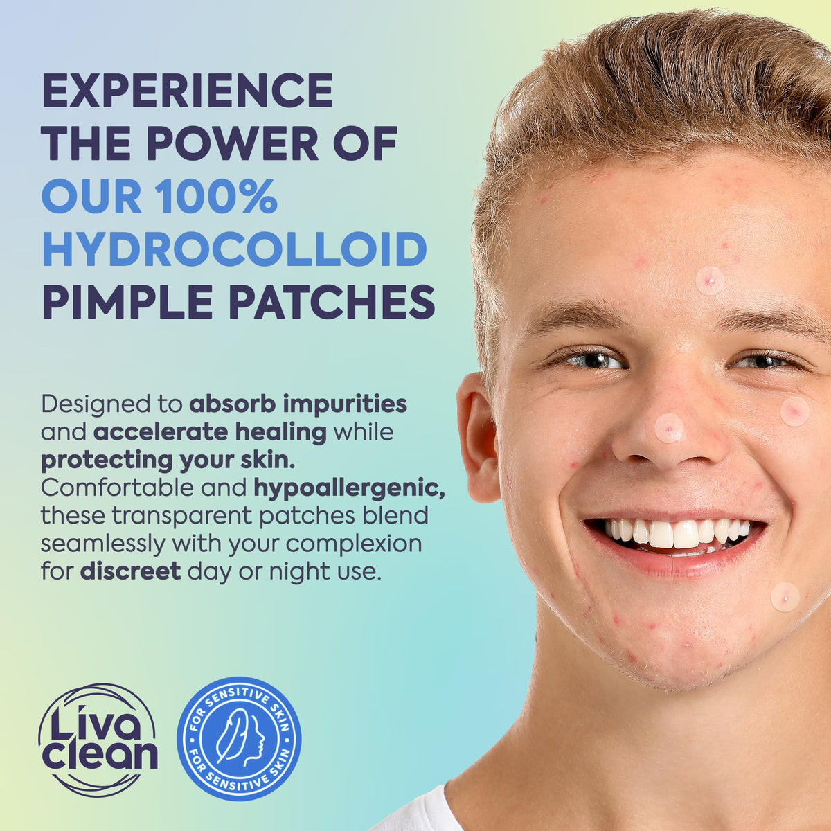 LivaClean 330 CT Pimple Patches for Face w/Hydrocolloid Only | Ideal for Sensitive Skin - Four Sizes - Pimple Patch, Hydrocolloid Patch, Acne Patches for Face š All In One Marketplace Canada
