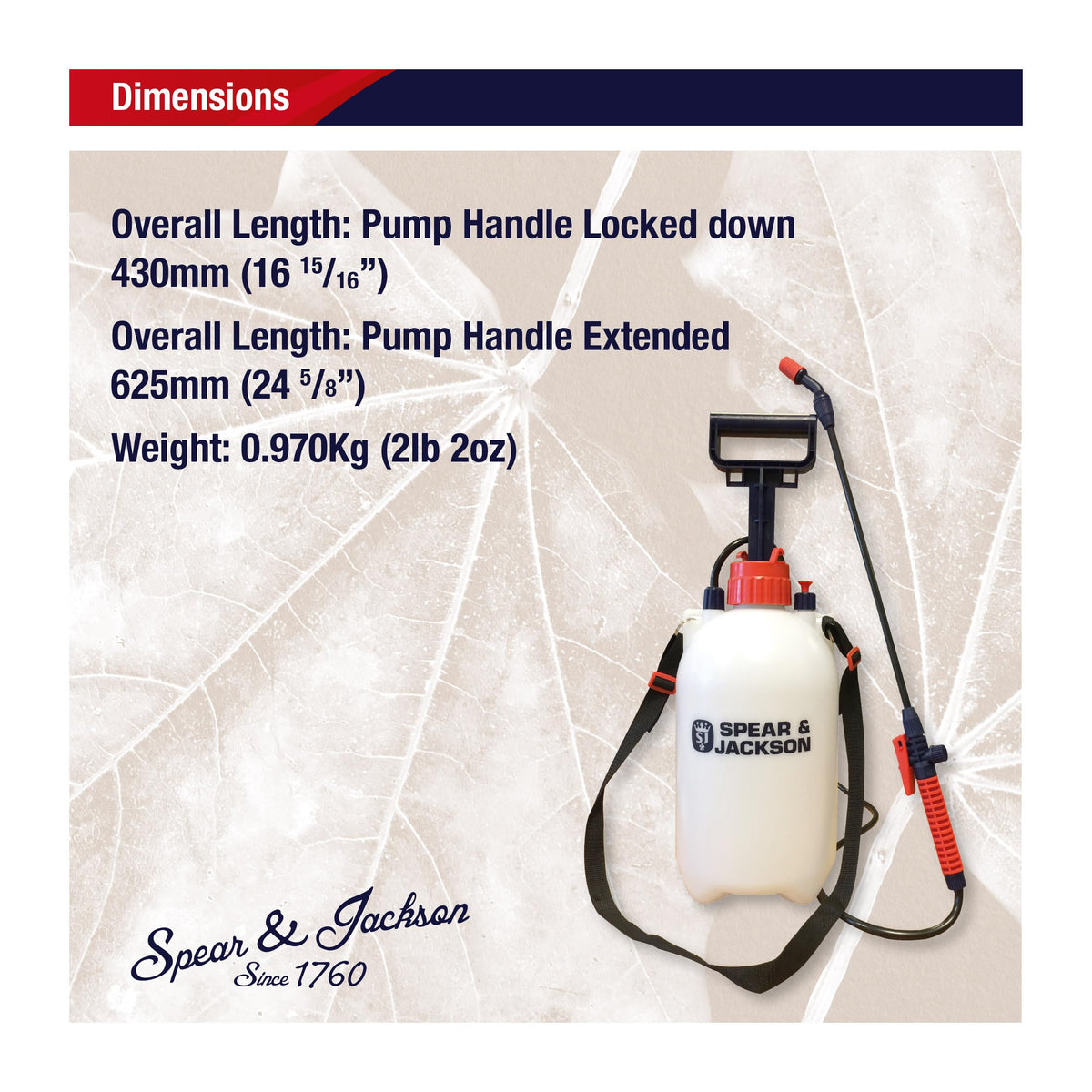 Spear & Jackson Pump Action Pressure Sprayer, 5 L đ All In One Marketplace Canada