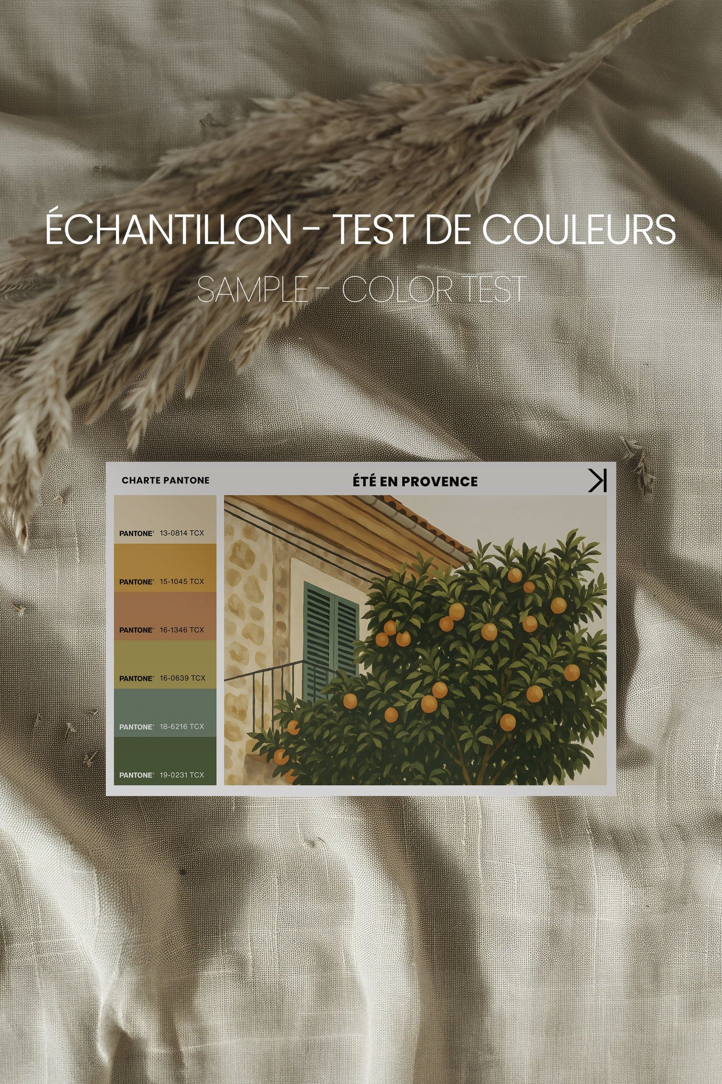 SOMMER IN DER PROVENCE, Werk auf gespannter Leinwand