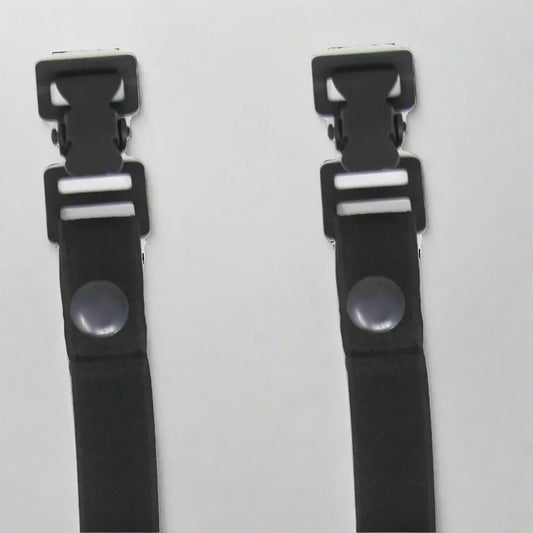 Black Snap Motorcycle Riding Pant Tie Down