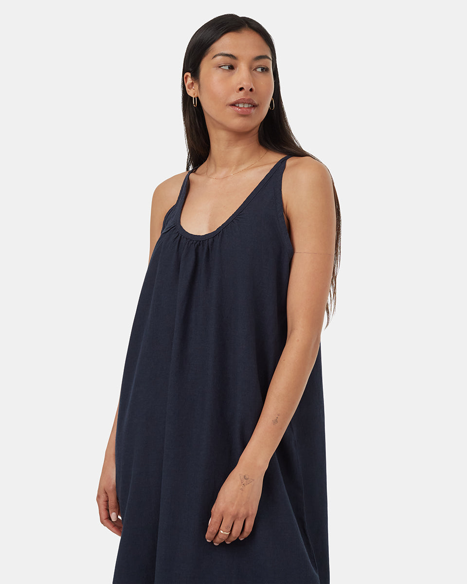 Wende-Maxikleid aus Hanf