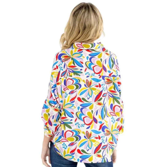 Chemisier multicolore femme