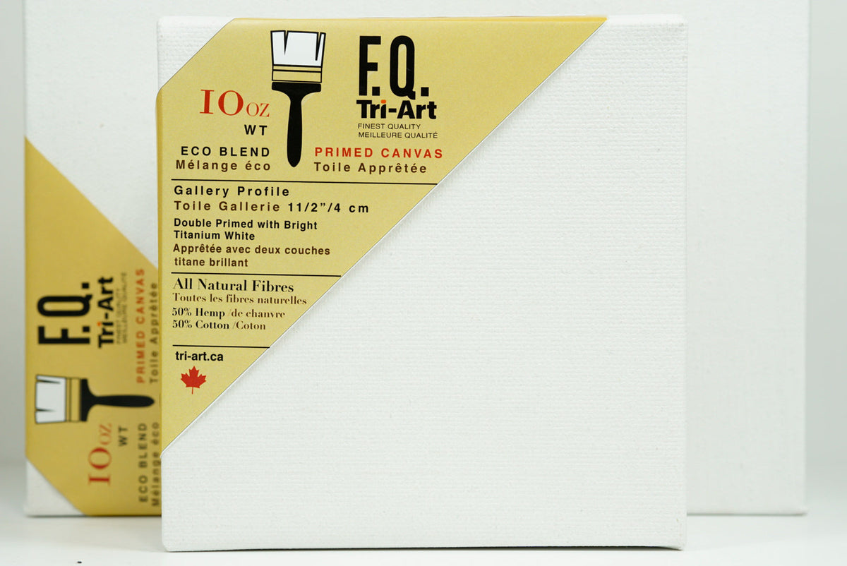 Tri-Art FQ Stretched Canvas - Artist Gallery 1 1/2" Profile Primed - 8x8"