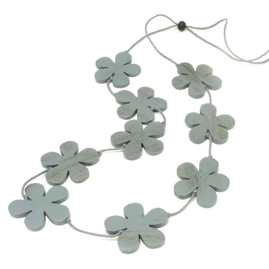Wooden Flower Necklace
