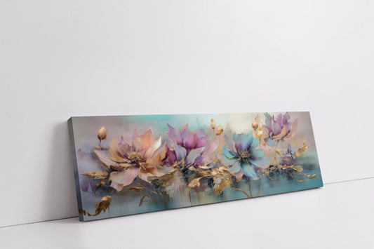 Wandkunst-Blumensymphonie-Wanddekoration