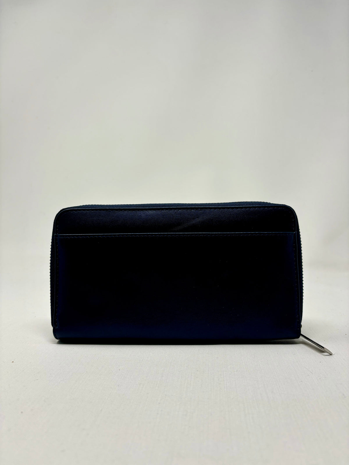 Portefeuille en cuir bleu marine - Anna