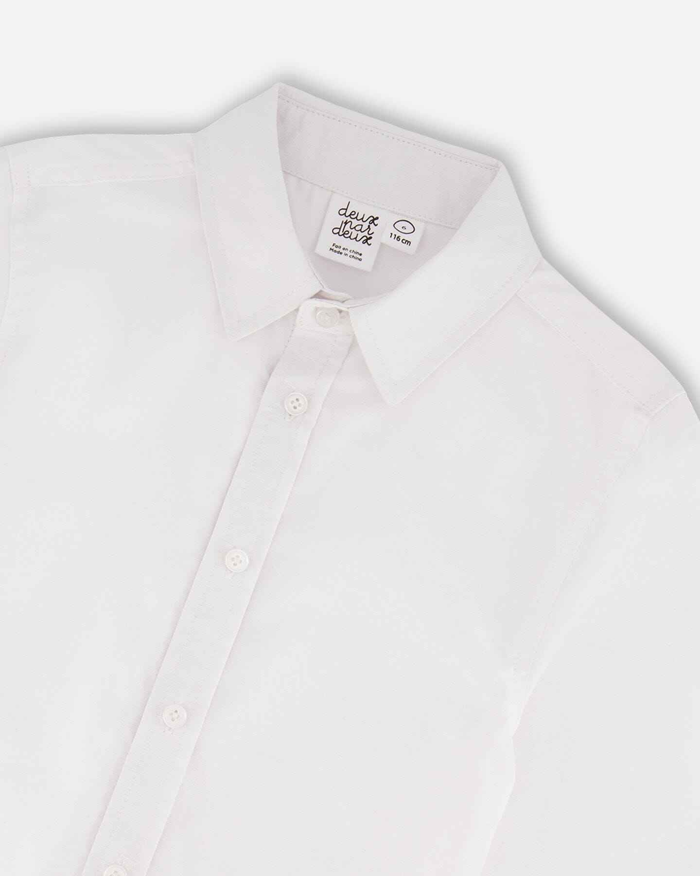 Long Sleeve Button Down Shirt White