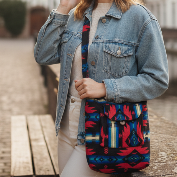 OLDTRIBES™ Red and Blue soul Crossbody Bag