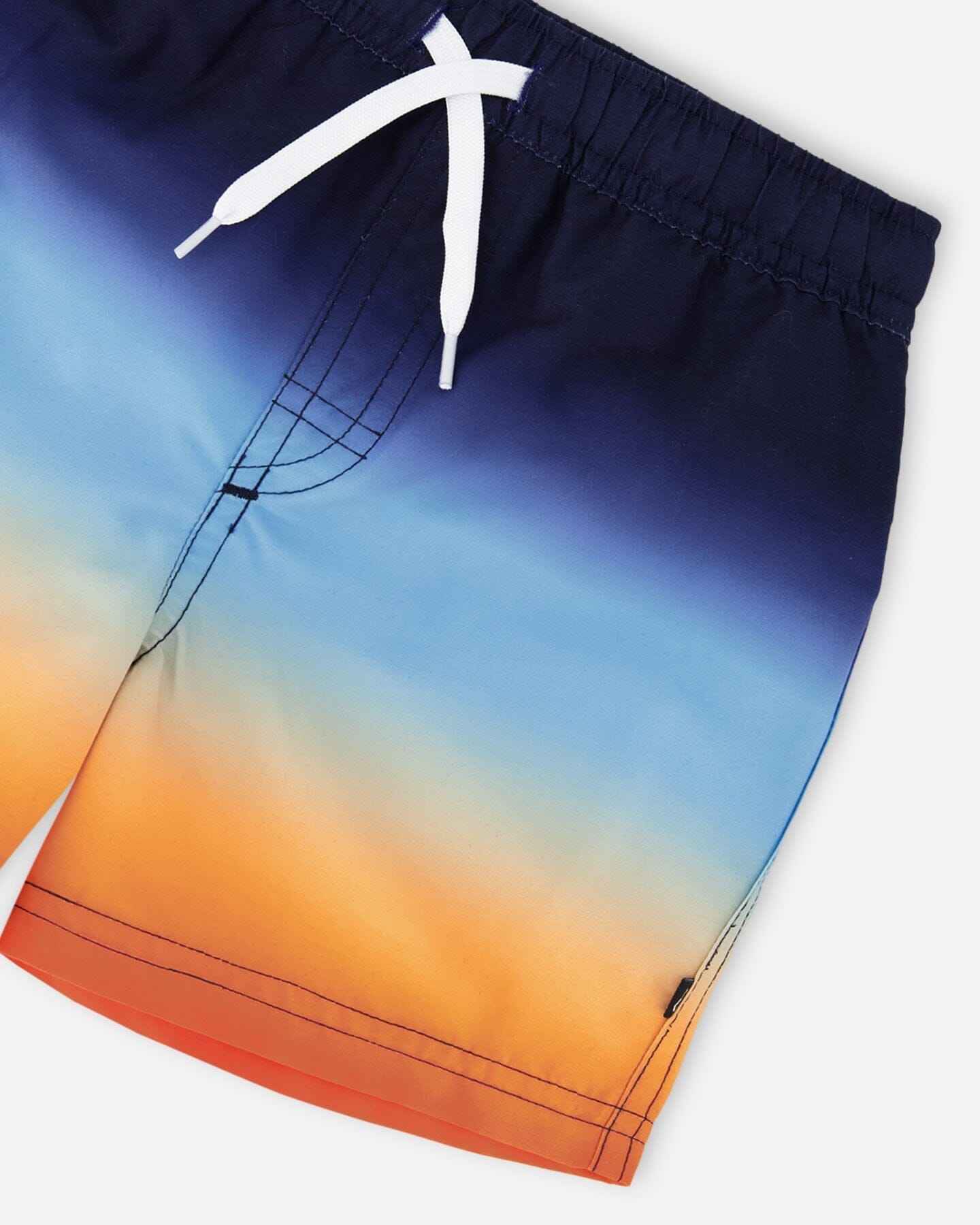 Swim Trunks Blue And Orange Gradient