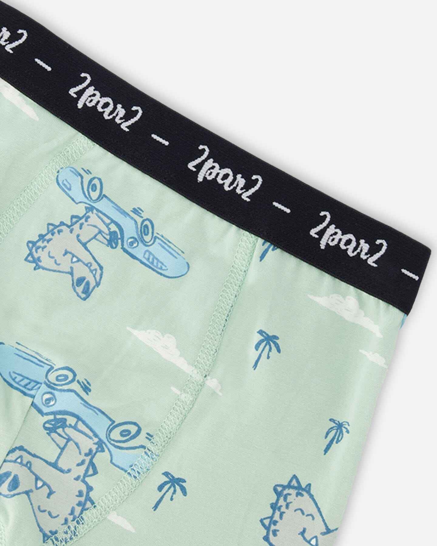 Organic Cotton Printed Adventure Boxers Pack Of 3
