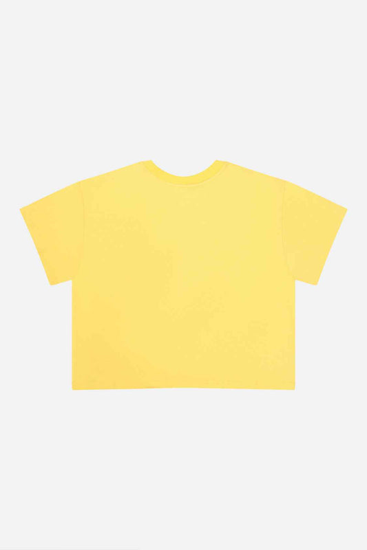 Adult 40Th Anniversary Graphic Boxy T-Shirt Honey Yellow
