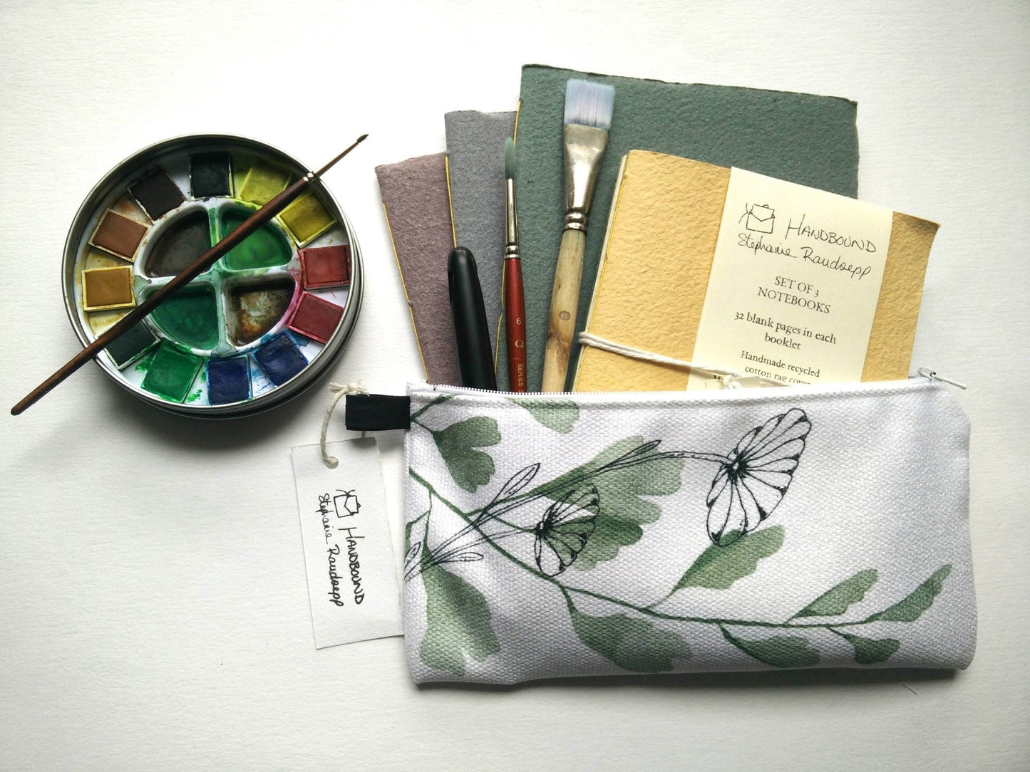 Zippered Cotton Canvas Pencil Case | Meditative Mandala