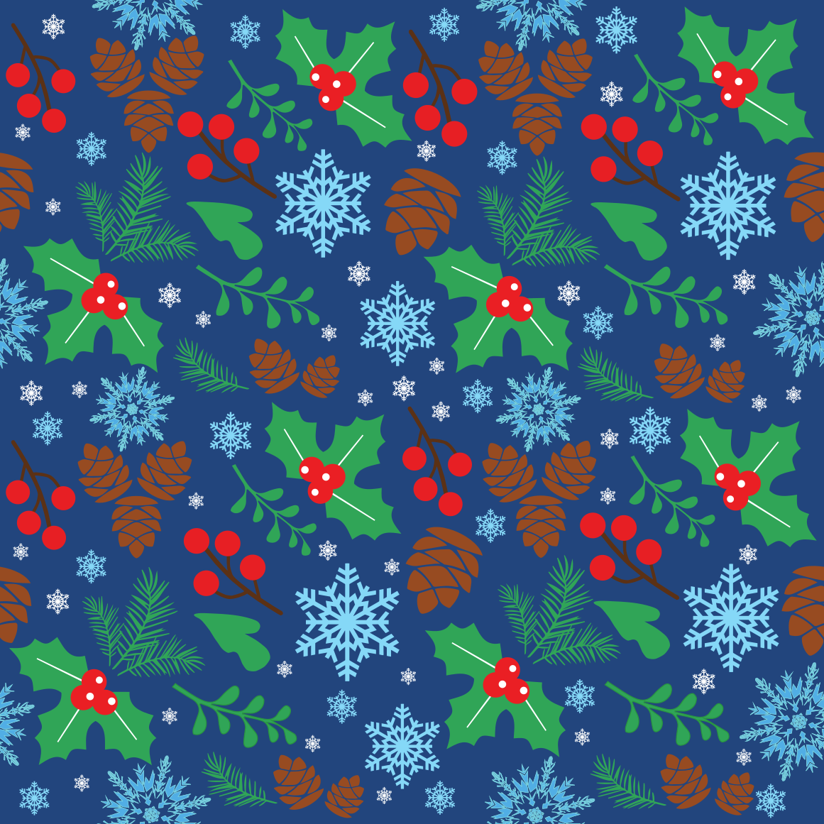 Craft HTV Holly Berries - Christmas Pattern 4