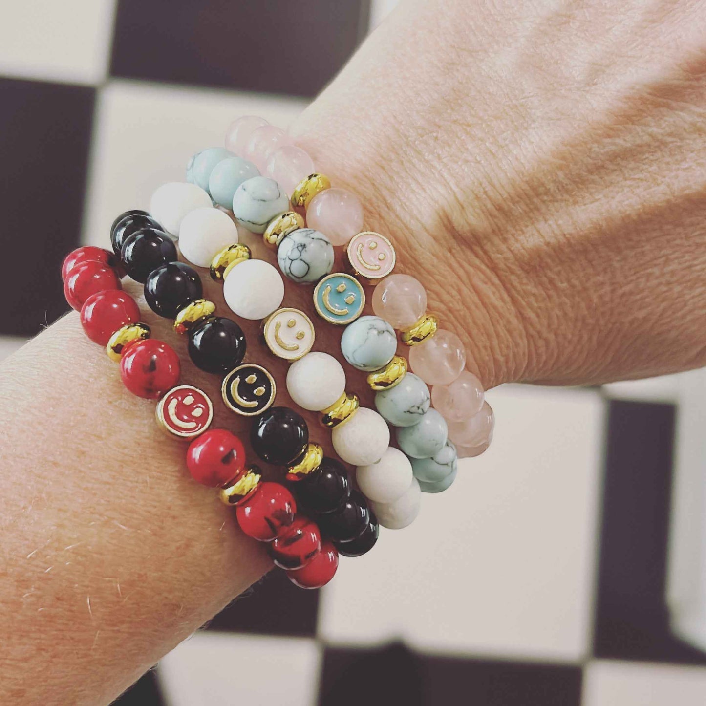 Red Howlite Happiness Bracelet