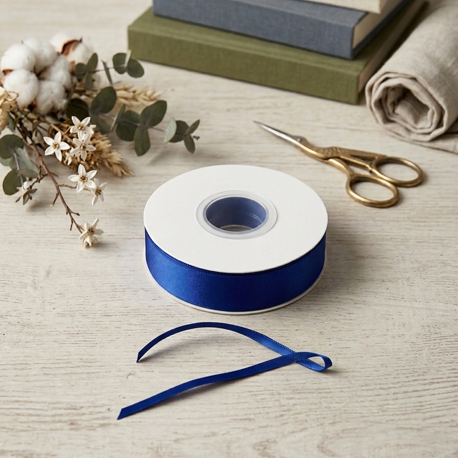 30 Meter Double Face Royal Blue #329 Ribbon Roll